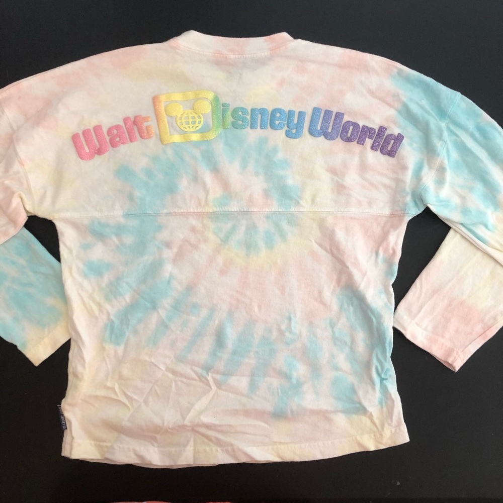Disney World Cotton Candy Tie Dye Spirit Jersey Girls Size Large